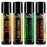 Lip Balm Set - 4 Scents - Maple, Vanilla Coffee, Peppermint, & Orange Brandy - No Shine Matte Finish - Featuring Coconut Oil, Avocado Oil, Bees Wax, & Shea Butter by Rocky Mountain Barber Company