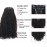 ABH AMAZINGBEAUTY HAIR Afro Coily Clip in Hair Extensions Real Human Hair 4B and 4C Double Wefts Remy Coily Clip ins for African Americans 120 Grams 7pcs 17 Clips, 1B Natural Black 14 Inch