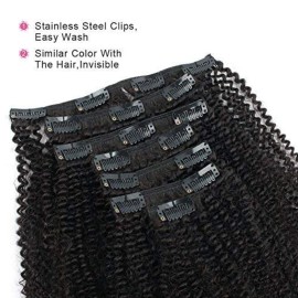 ABH AMAZINGBEAUTY HAIR Afro Coily Clip in Hair Extensions Real Human Hair 4B and 4C Double Wefts Remy Coily Clip ins for African Americans 120 Grams 7pcs 17 Clips, 1B Natural Black 14 Inch ABH AMAZINGBEAUTY HAIR Afro Coily Clip in Hair Extensions Real Human Hair 4B and 4C Double Wefts Remy Coily Clip ins for African Americans 120 Grams 7pcs 17 Clips, 1B Natural Black 14 Inch