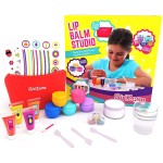 GirlZone Lip Balm Making Kit, 25-Piece Makeup and Lip Gloss Set with Glitters, Stickers & More, Fabulous Girls Toys Age 8 & Great Gift Idea for Kids