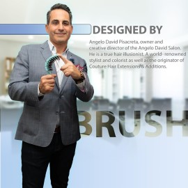 Flex Brush Vented Hair Brush for Blow Drying, Flexible Bristle for Women & Kids, Detangling, Massages Scalp for Hair Growth, Lightweight & Vented for Faster Drying, Boar Bristle & Nylon Mix (Blue)