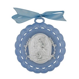Guardian Angel Crib Medal (Blue)