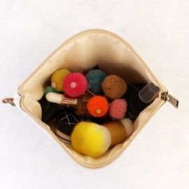 Multifunction Cute Print Travel Cosmetic Pouch Bag - Bridesmaid Gift Makeup Organizer Toiletry Wristlet Purse Inspirational Quote/Skull/Pineapple (Smell the Sea)