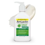 AmLactin Daily Nourish - Therapeutic Body Lotion for Dry Skin - No-Scrub Exfoliator and Moisturizer with 12% Lactic Acid AHA, 7.9 oz (Packaging May Vary)