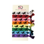 Multi Colored Horse Hair Accessories, Cowgirl Elastics Set, No Crease Hair Ties, Gift for Equestrian