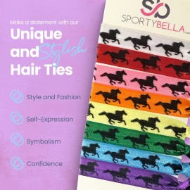 Multi Colored Horse Hair Accessories, Cowgirl Elastics Set, No Crease Hair Ties, Gift for Equestrian Multi Colored Horse Hair Accessories, Cowgirl Elastics Set, No Crease Hair Ties, Gift for Equestrian