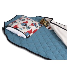 Tot Cot Kids Nap Mat - Toddler Preschool Daycare Bedding Cover with Blanket and Pillow - Ages 2 Yrs to 5 Yrs