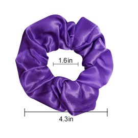 Cubaco 12 Pieces Satin Hair Scrunchies Elastic Hair Bobbles Scrunchy Hair Ties Ponytail Holder Hair Ties, Purple Lovers Cubaco 12 Pieces Satin Hair Scrunchies Elastic Hair Bobbles Scrunchy Hair Ties Ponytail Holder Hair Ties, Purple Lovers