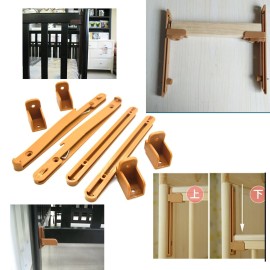 SpzcdZa Crib fence Lifter Lifting Rail Connection Set Brown w Screws