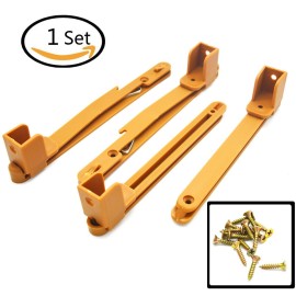 SpzcdZa Crib fence Lifter Lifting Rail Connection Set Brown w Screws