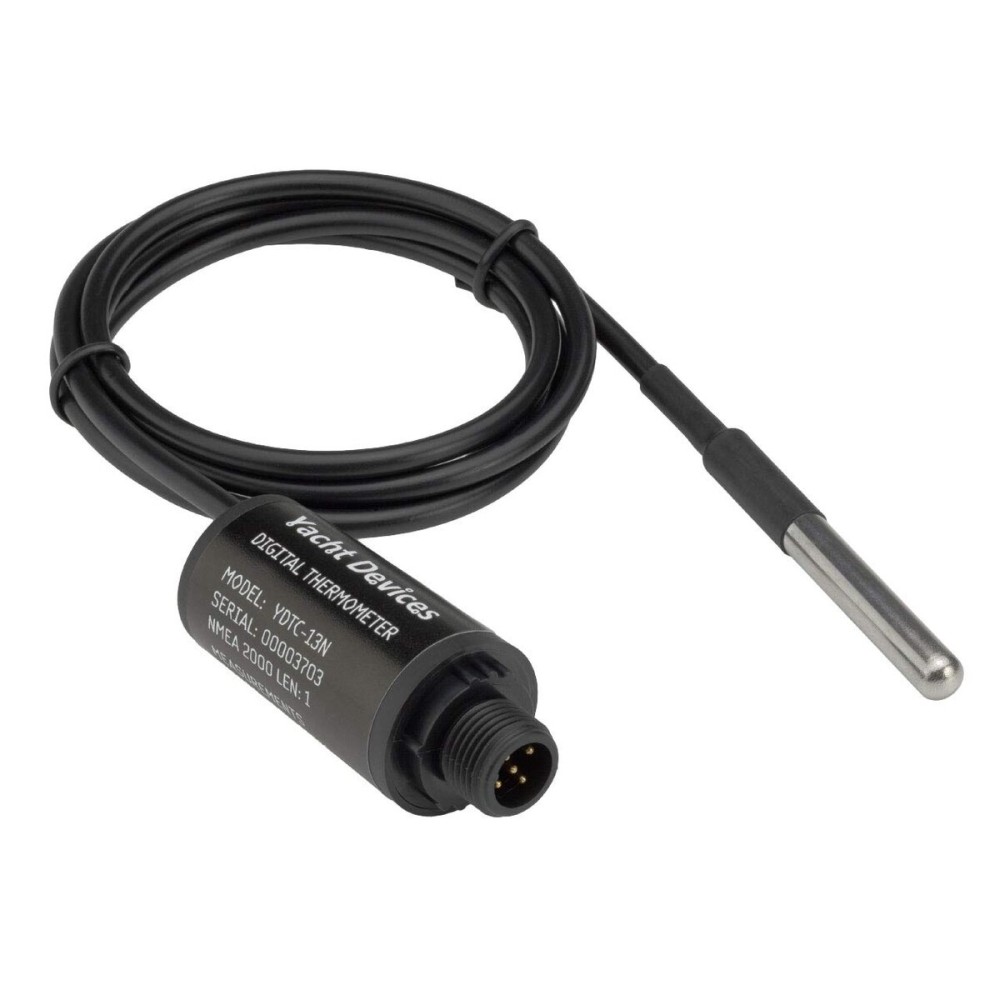 Yacht Devices Boat Thermometer YDTC-13 for NMEA 2000 (RayMarine SeaTalk NG) Networks (NMEA 2000 (DeviceNet) Micro Male Connector)