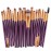 20pcs Makeup BRUSHES Kit Set Powder Foundation Eyeshadow Eyeliner Lip Brush NEW  (PURPLE + GOLD)