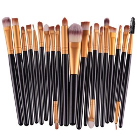 20pcs Makeup BRUSHES Kit Set Powder Foundation Eyeshadow Eyeliner Lip Brush NEW  (PURPLE + GOLD)