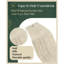 Ugeat 22 Inch Remy Tape in Extensions Human Hair Platinum Blonde Human Hair Tape in Extensions Platinum Blonde Natural Hairstyles for Women Everyday Wear 20Pcs 50G Ugeat 22 Inch Remy Tape in Extensions Human Hair Platinum Blonde Human Hair Tape in Extensions Platinum Blonde Natural Hairstyles for Women Everyday Wear 20Pcs 50G