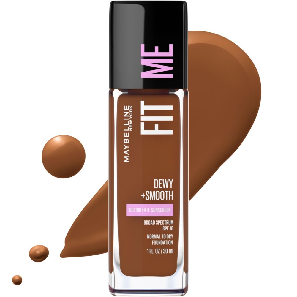 Maybelline Fit Me Dewy + Smooth Liquid Foundation Makeup, Java, 1 Count (Packaging May Vary) Maybelline Fit Me Dewy + Smooth Liquid Foundation Makeup, Java, 1 Count (Packaging May Vary)