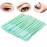 BIHRTC Pack of 100 One-Off Disposable Silicone Eyelash Mascara Brushes Wands Applicator Eyebrow Brush Makeup Tool Kit Set (Tower Shape - Light Green)