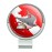 GRAPHICS & MORE Angry Shark Scuba Diving Flag Diver Golf Hat Clip with Magnetic Ball Marker