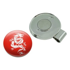 GRAPHICS & MORE Tribal Dragon Asian Golf Hat Clip with Magnetic Ball Marker