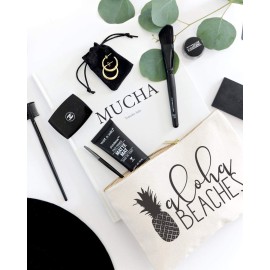 The Cotton & Canvas Co. Aloha Beaches Beach Cosmetic Bag and Travel Make Up Pouch The Cotton & Canvas Co. Aloha Beaches Beach Cosmetic Bag and Travel Make Up Pouch
