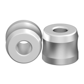 Linkidea 2 Pack Safety Razor Stand, Opening Dia 0.7 (18.5mm) Men\'s Shaving Stand for Bathroom Countertops, Compatible with Gillette Mach 3 (Silver)