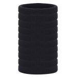 Senkary 50 Pieces Large Hair Ties Elastic Seamless Ponytail Holders Hair Bands for Thick Heavy and Curly Hair, 2 Inch, Black