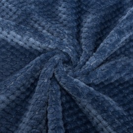 Fuzzy Blanket or Fluffy Blanket for Baby, Soft Warm Cozy Coral Fleece Toddler, Infant or Newborn Receiving Blanket for Crib, Stroller, Travel, Decorative (28Wx40L, XS-Smoked Blue)