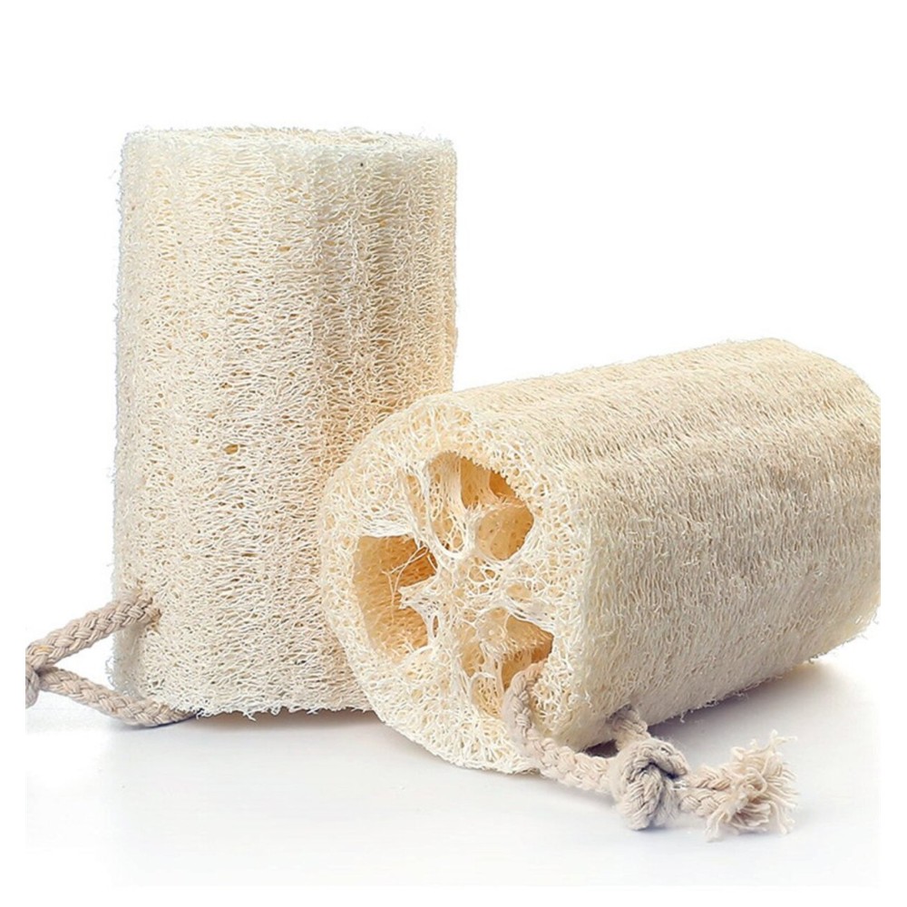 ZOMTOP Natural Loofah Exfoliating Bath Sponge (3 PACK of 4)