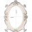 Nerien Vintage Vanity Tabletop Mirror, Metal Oval Decorative Makeup Mirror with Stand, Antique Table Cosmetic Mirror, Coquette Countertop Desk Dresser Mirror for Home Bedroom Bathroom (White, M)