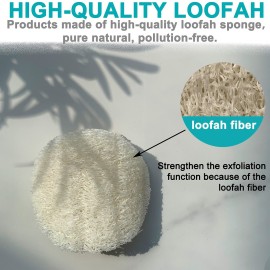 18 pcs/Set Natural Exfoliating Face Pad Loofah Sponge Facial Brush - Makeup Remover - Shower Scrubber - Remove Dead Skin - Body Bath Spa for Men & Women - Renewable Resource - Pack of 18 18 pcs/Set Natural Exfoliating Face Pad Loofah Sponge Facial Brush - Makeup Remover - Shower Scrubber - Remove Dead Skin - Body Bath Spa for Men & Women - Renewable Resource - Pack of 18