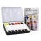 QoR Mini Set by GOLDEN, 12 Half Pan Watercolors, Professional Watercolor Paint Set