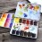 QoR Mini Set by GOLDEN, 12 Half Pan Watercolors, Professional Watercolor Paint Set