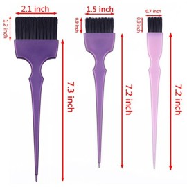 PERFEHAIR Hair Dye Coloring Brushes Kit Color Applicator Tint Brush-6 Pieces PERFEHAIR Hair Dye Coloring Brushes Kit Color Applicator Tint Brush-6 Pieces