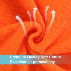 MICHLEY Animal Hooded Baby Towel Washcloth, Toddler Premium Cotton Absorbent Bathrobe for Girls Boys 0-6T (Fox)