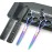 5.5 Inches Hair Scissors with Thinning Comb Hair Cutting Shears Thinning Shears set for Professional and Personal (Rainbow)