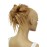 CAISHA XXL Hairpiece Scrunchie Updo Voluminous Slightly Wavy Messy Bun Honey Blonde G12F