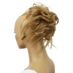 CAISHA XXL Hairpiece Scrunchie Updo Voluminous Slightly Wavy Messy Bun Medium Blonde G16F
