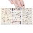 ALLYDREW 3 Sheets Love for Cats Nail Art Kitty Cat Nail Stickers