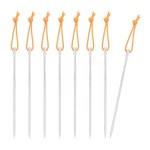 iBasingo 8 Pieces/lot Titanium Alloy Tent Nails Outdoor Camping Tent Stakes Lengthen Tent Pegs 20CM with Rope A-Ti4006P