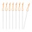 iBasingo 8 Pieces/lot Titanium Alloy Tent Nails Outdoor Camping Tent Stakes Lengthen Tent Pegs 20CM with Rope A-Ti4006P