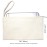 YINGKOR Wristlet Cotton Canvas Zipper Cosmetic Bag Makeup Bags Tool Organizer with Cotton Lining, 5.11x7.48, White, Pack of 4