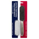 Americanails Stainless Steel Pedicure File Kit with EasyPeel Abrasive Strips