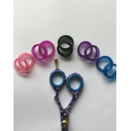 WYZBEN 10X Barber Hair Shears Scissors Finger Rings Grips Inserts 5 sets SIZE SMALL WYZBEN 10X Barber Hair Shears Scissors Finger Rings Grips Inserts 5 sets SIZE SMALL