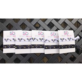 Tennis Hair Hair Ties, Tennis Hair Accessories, No Crease Tennis Hair Elastics Set for Girl Tennis Players