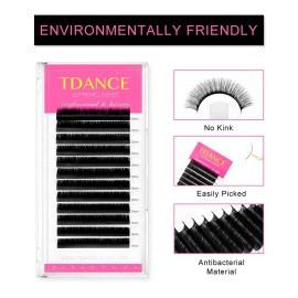 TDANCE Premium D Curl 8mm Semi Permanent Individual Eyelash Extensions 0.18mm Thickness False Mink Silk Classic Lashes Extensions Professional Salon Use(D,0.18,8mm) TDANCE Premium D Curl 8mm Semi Permanent Individual Eyelash Extensions 0.18mm Thickness False Mink Silk Classic Lashes Extensions Professional Salon Use(D,0.18,8mm)
