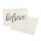 The Cotton & Canvas Co. Believe Cosmetic Bag and Travel Make Up Pouch