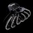 Numblartd Women Lady Black Acrylic Rhinestones Large Fancy Bathe Hair Claw Clip for Thick Hair - Elegant Exquisite Plate Hair Jaw Clips Hairpin (Love-heart shape)