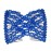 Lovef Easy Magic Hair Beauty Decoration Comb Pearl Stretchy Beaded Hairpin Bow Double Combs Lady in Assorted Color (Blue)