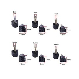 6 Pairs(12PCS) Black Women Lady Girls U Shaped Heel Cap Cover Shoe Replacement Heels Tips Replacement Dowels for High Heel Shoes (10mm x 10mm, Thin Pins 2.4mm) 6 Pairs(12PCS) Black Women Lady Girls U Shaped Heel Cap Cover Shoe Replacement Heels Tips Replacement Dowels for High Heel Shoes (10mm x 10mm, Thin Pins 2.4mm)