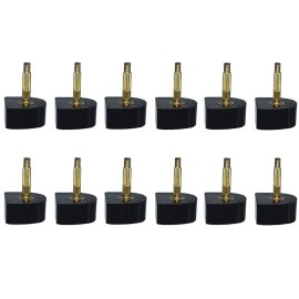 6 Pairs(12PCS) Black Women Lady Girls U Shaped Heel Cap Cover Shoe Replacement Heels Tips Replacement Dowels for High Heel Shoes (10mm x 10mm, Thin Pins 2.4mm) 6 Pairs(12PCS) Black Women Lady Girls U Shaped Heel Cap Cover Shoe Replacement Heels Tips Replacement Dowels for High Heel Shoes (10mm x 10mm, Thin Pins 2.4mm)