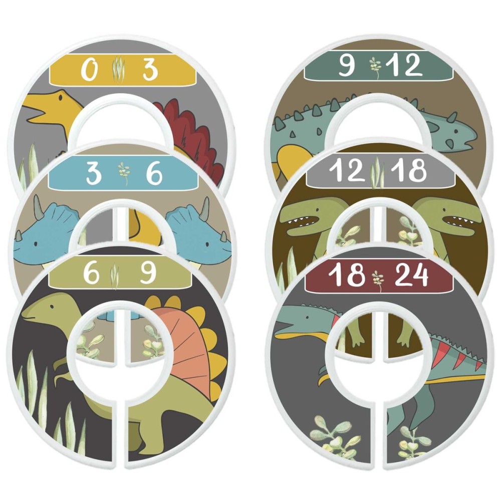 Mumsy Goose Baby Boy Clothes Dividers Nursery Closet Dividers Dinosaurs